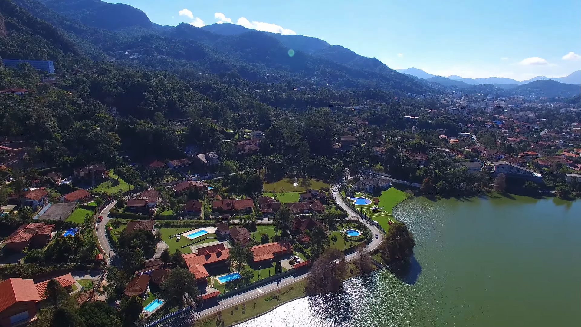 Vista aérea do terreno na Fazenda da Paz